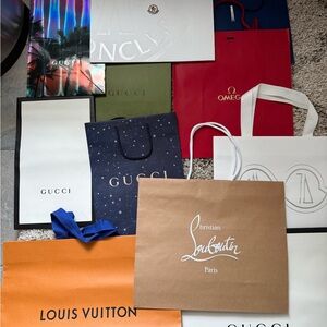 Lot of Designer Shopping Bags